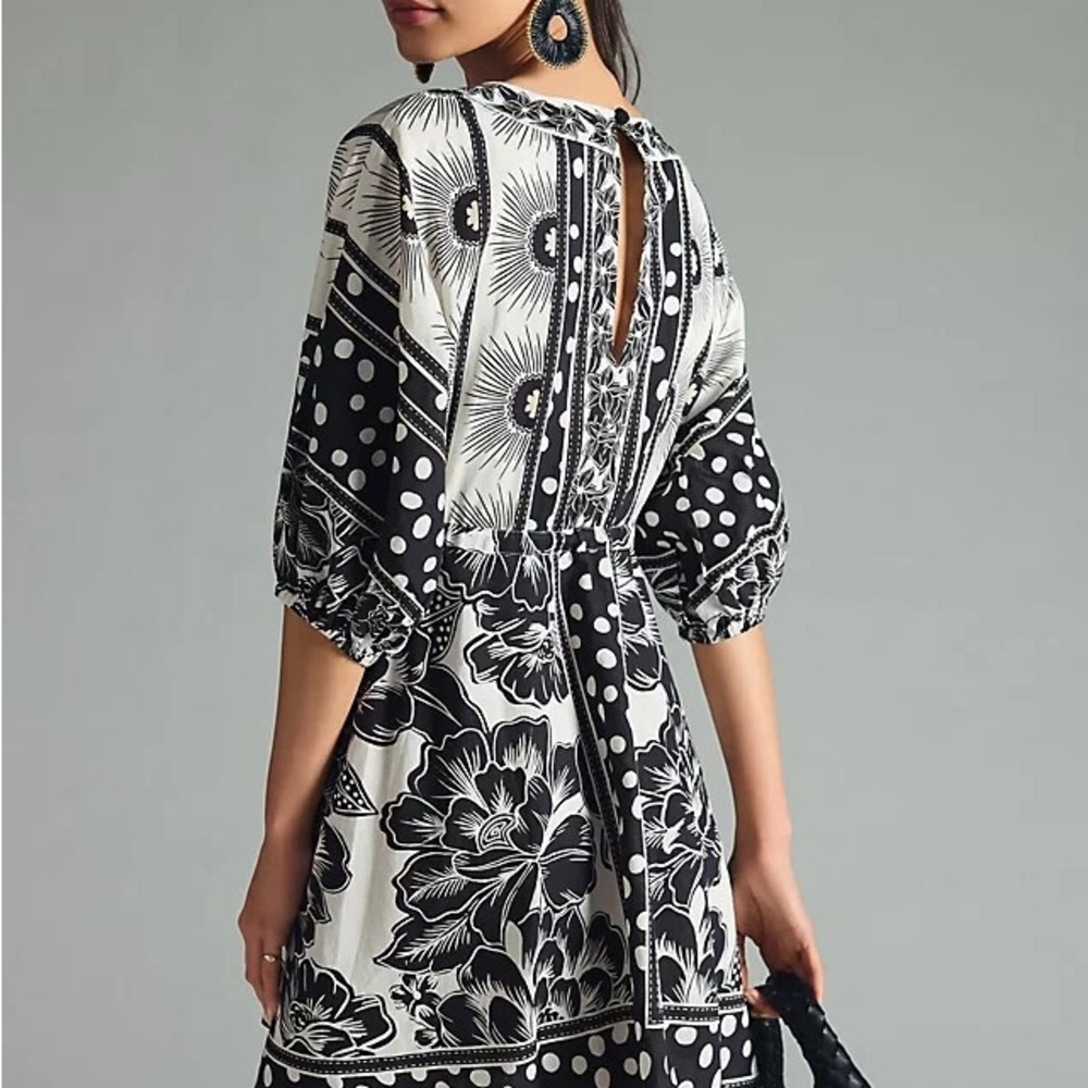 FARM Rio Monochrome Patterned Top